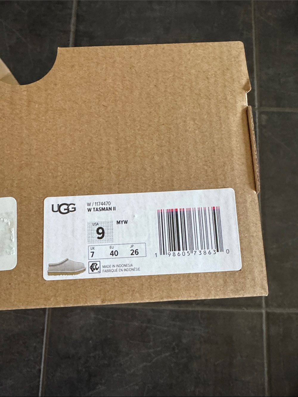 Brand New UGG Women's Tasman in Light Blue with Tan Sole - Picture 4 of 10